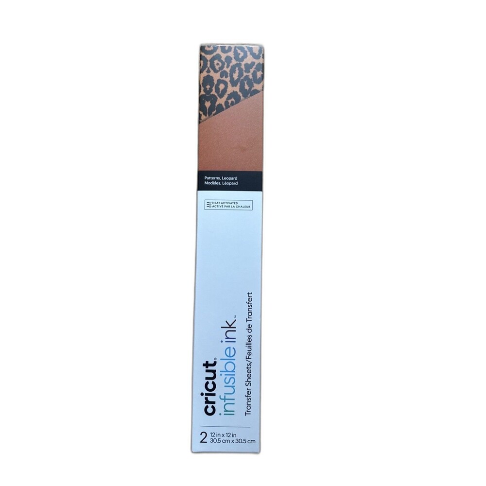Cricut Infusible Ink Transfer Sheet Patterns, Leopard, 2 Sheets 12” x 12” NEW